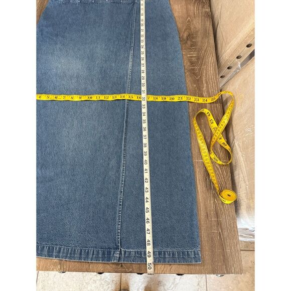 vintage denim maxi sleeveless dress - Picture 6 of 7